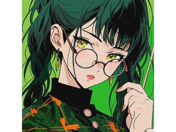 Painting by numbers - The magic of green eyes