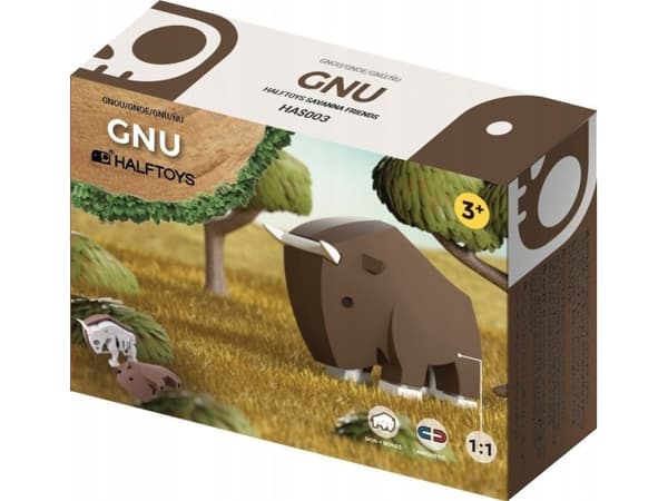 Teka HalfToys sammenleggbar Gnu-figur