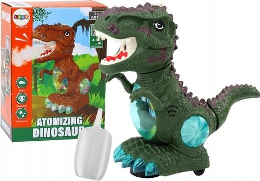 LeanToys Dinosaurie Dansande Hinder Sensor Lampor Ljud Grön