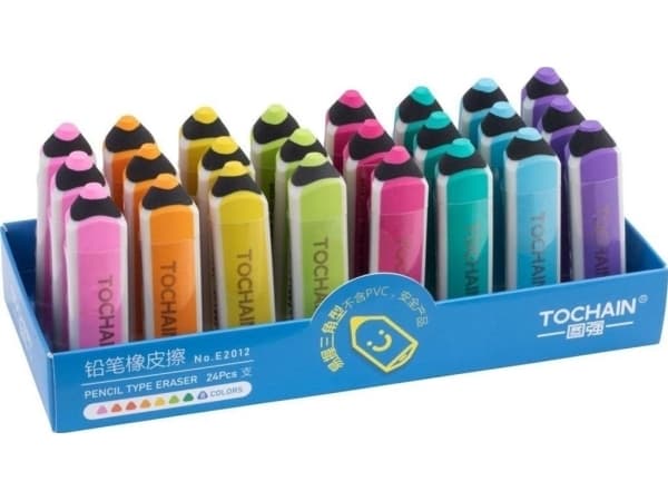 Nano Crayon Pencil Eraser (24st)