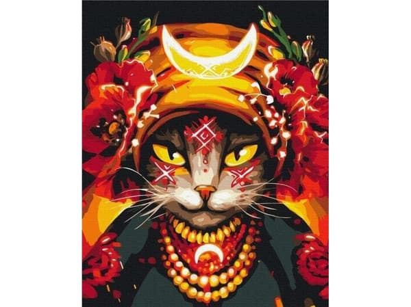 Maleri etter tall - Molfarka Cat 40x50cm EDUKAMP
