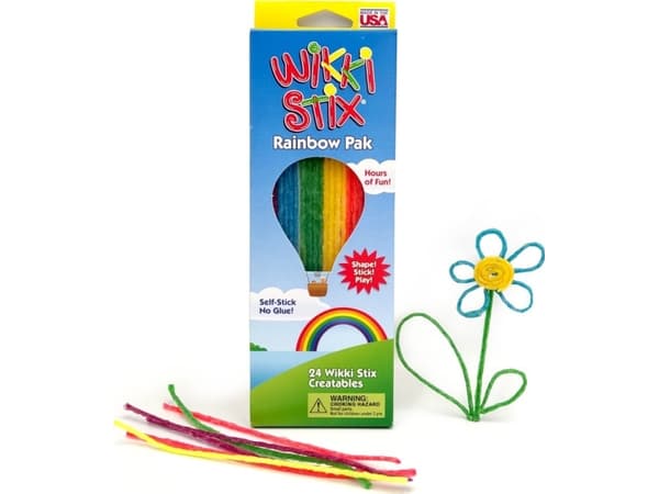 Scratch Creative Wikki Stix string - Rainbow pack - 24kpl.