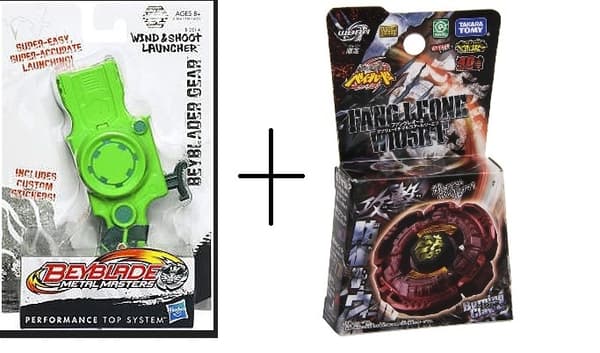 Beyblade Fang Leone Burning Claw med Wind and shoot launcher