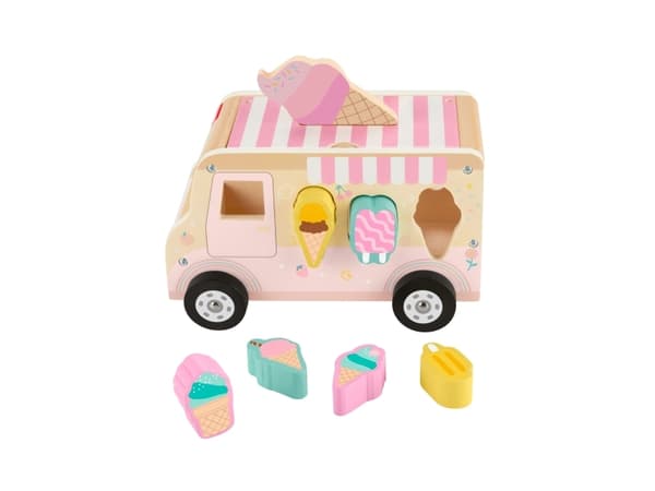 Fisher Price Wood Ice Cream Shape Sorter -puujäätelön lajittelija
