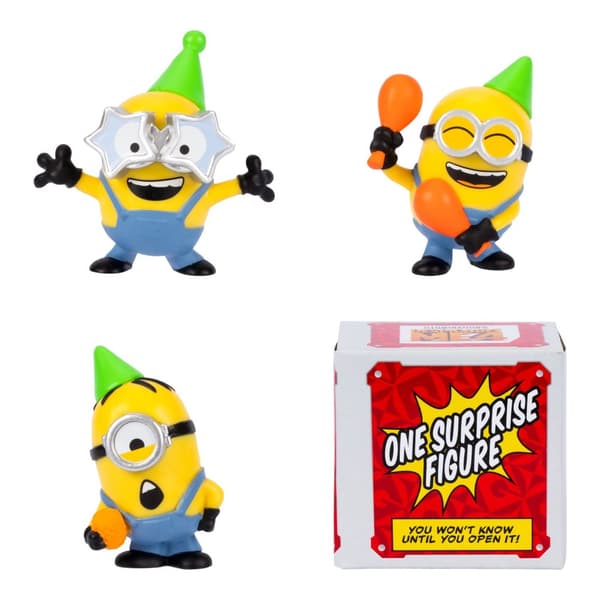 Dumma mej 4 Mini Minions 4-pack Party Bus