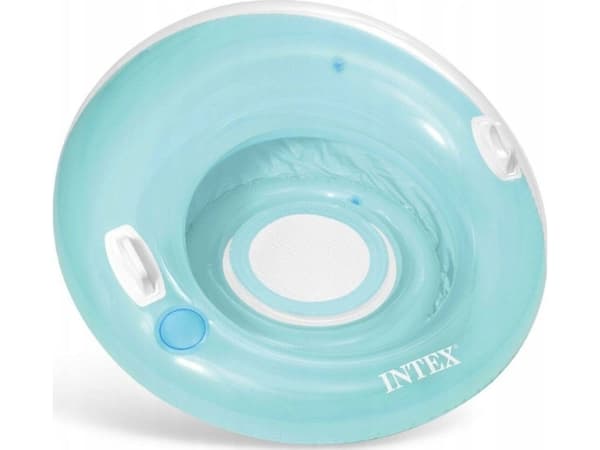 Intex OPPBLASBART STRANSHJUL FOR SVØMMING MED HÅNDTAK OG RYGGLENE INTEX 58883