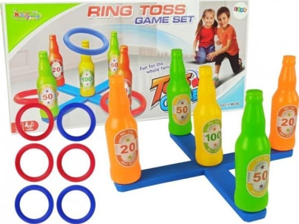 Lean Sport Hoop Toss Game Värilliset pullot Pisteet
