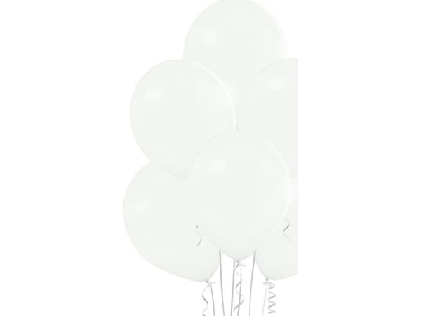 Belball Pastellballonger Hvit, B105, 30 cm, 100 stk.