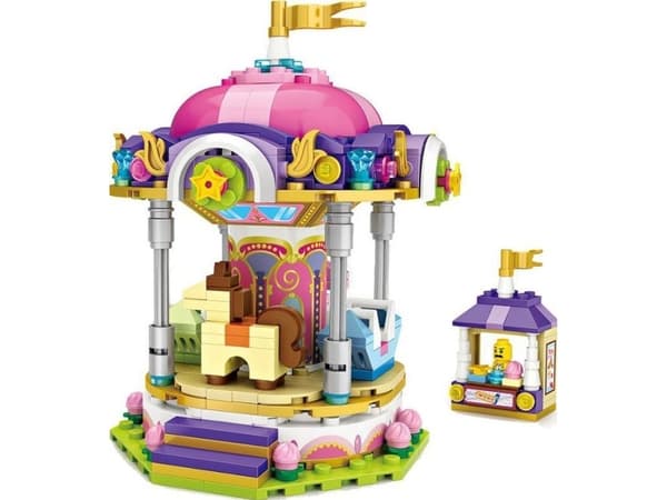 Loz LOZ Construction Blocks For Children Mini Carousel
