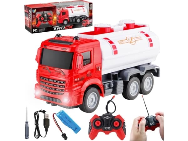 R/C-kuorma-auto vesisäiliöllä