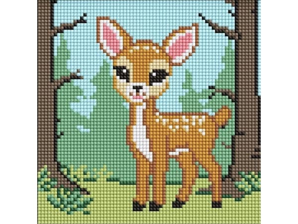 Diamantmosaikk uten ramme - Magic deer Kids