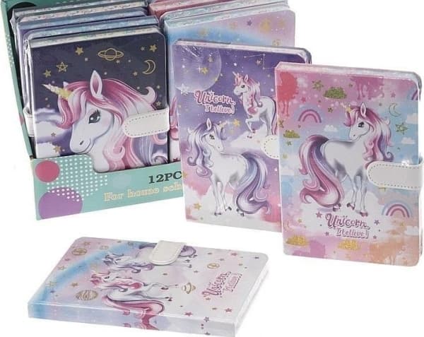 Unicorn notatbok (12 stk)