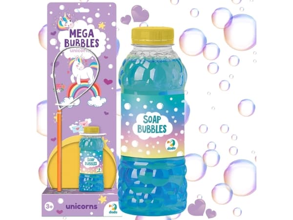 Dodo Mega For Creating Soap Bubbles Unicorn Large Bubbles Liquid 450 ml