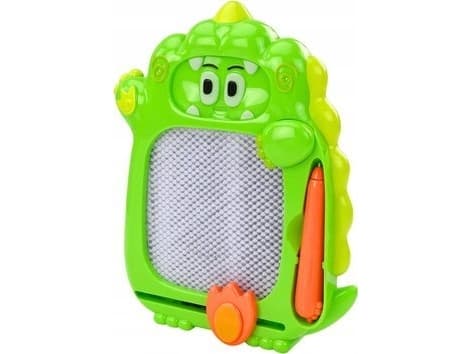 LeanToys tegnebrettlommespill 2-i-1 Dinosaur Grønn