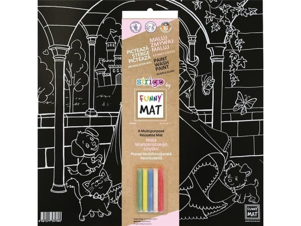 Svart matte + kritt Princess Funny Matt STRIGO