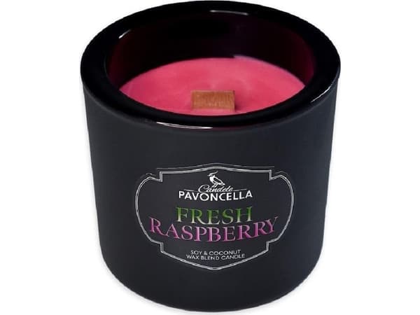 Fresh Raspberry Soy Candle Black 170g