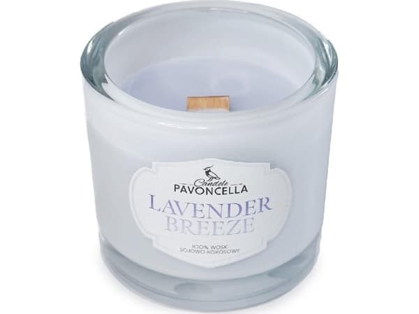 Lavendel Breeze sojaljus vit 170g