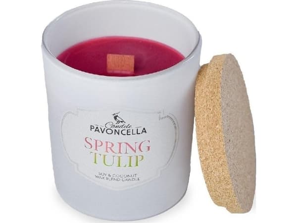 Spring Tulip soijakynttilä valkoinen 135g