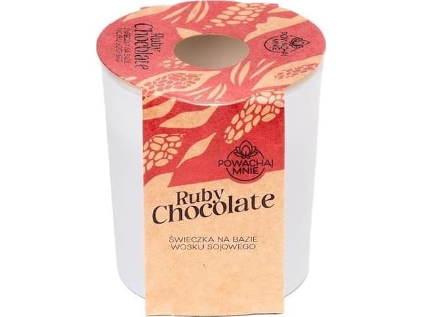 Smell Me Ruby Chocolate Soy Candle White