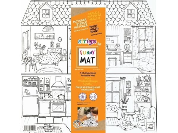 Strigo Mata biała Sweet Home Funny Mat