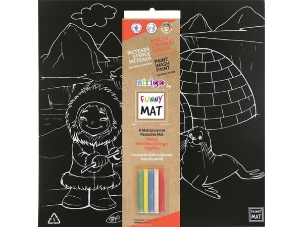 Mata czarna + kreda Biegun Morsom matte STRIGO