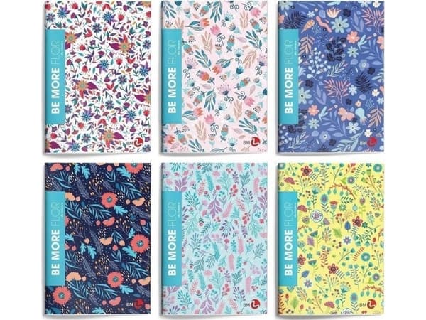 Zeszyt A4/48K linia Be More Flor (10szt)