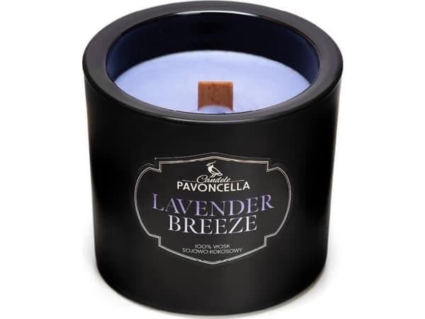 Lavendel Breeze soyalys svart 170g