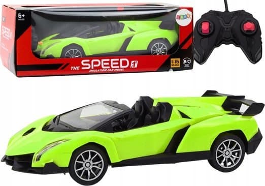 LeanToys RC Sportbil 1:18 Grön