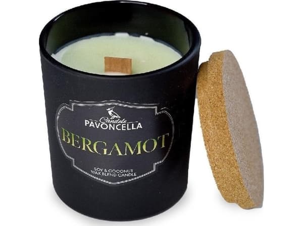 Bergamot soya lys svart 135g