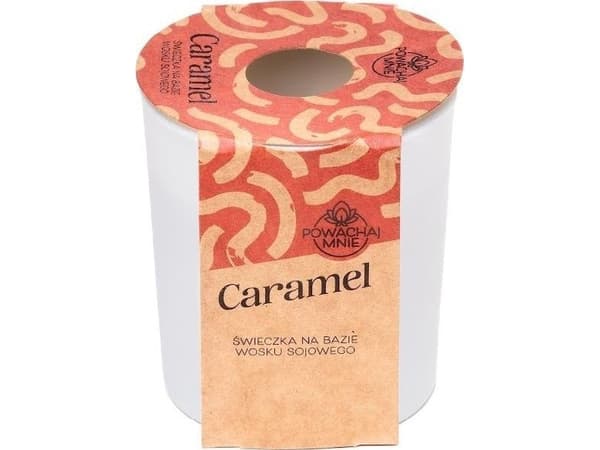 Smell Me Caramel Soy Candle White
