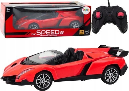 LeanToys RC Sportbil 1:16 Röd