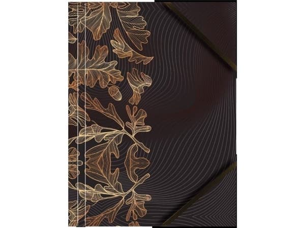 A4 cardboard folder with corner eraser leaves (6pcs)