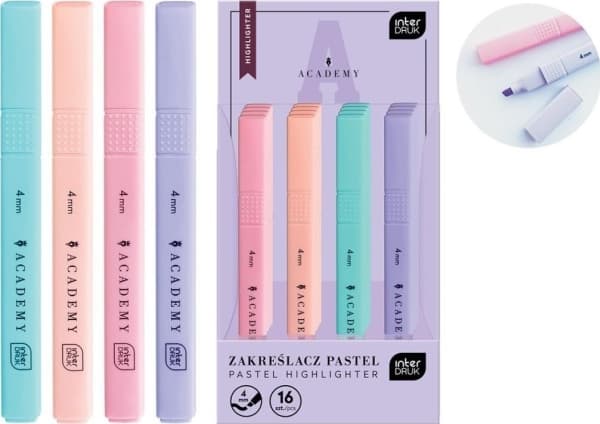 Academy highlighter pastellblanding (16 stk)