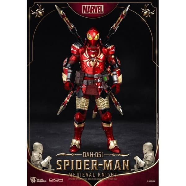 Marvel artikulerad figur - MEDIEVAL KNIGHT SPIDER-MAN 2 - LED-tillbehör - 20 cm