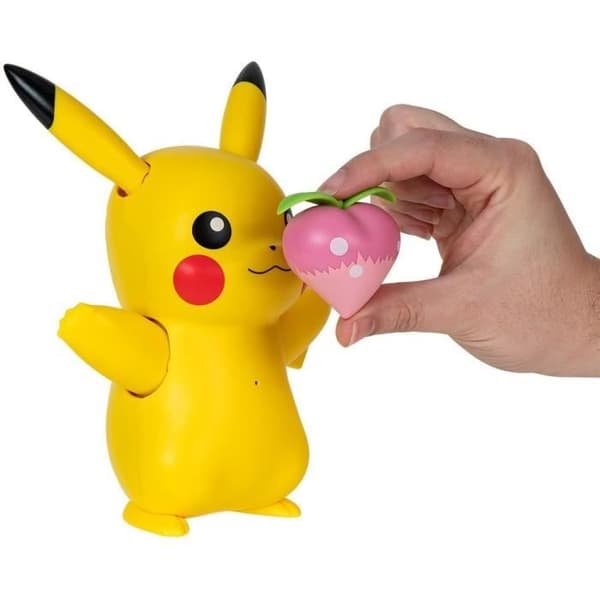 Miniatyrfigur - BANDAI - Interaktiv Pokémon Pikachu och dess tillbehör - Leksak med ljus, ljud och rörelser - JW3330