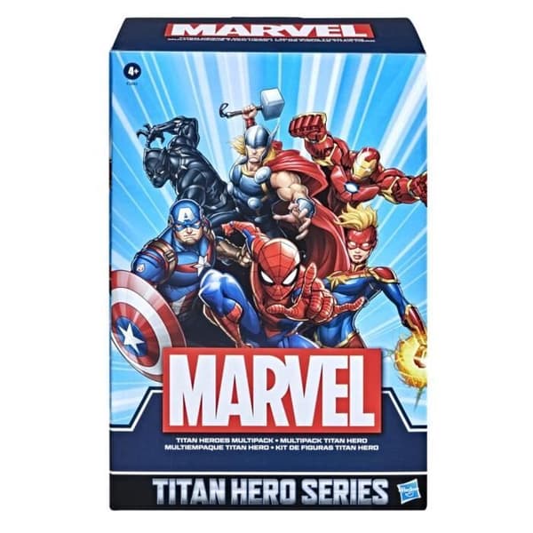 Paket med 6 30 cm Avengers-figurer, Marvel Titan Hero Series Multipack Titan Hero, från 4 år