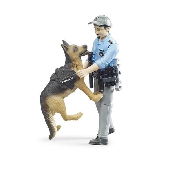 Polisbox med hund - Bruder - 62150 - Barnleksak - Interiör - 3 år och uppåt