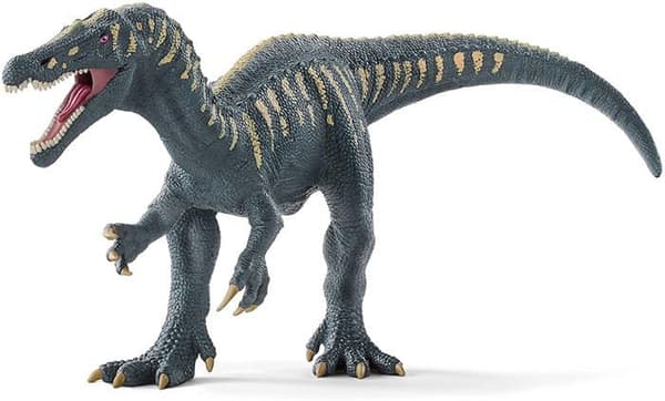 Figur Baryonyx, med realistiska detaljer och rörlig käke, storlek 23 cm, Schleich 15022 Dinosaurier, från 4 år.
