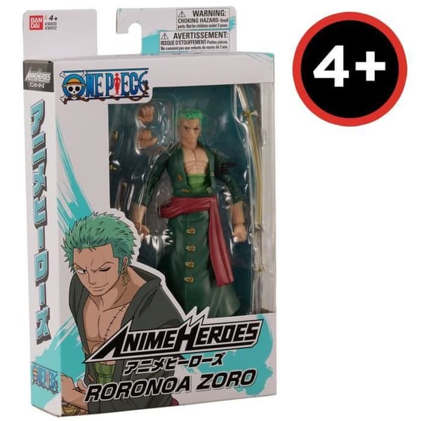 Anime Heroes statyett 17 cm - Roronoa Zoro - BANDAI One Piece