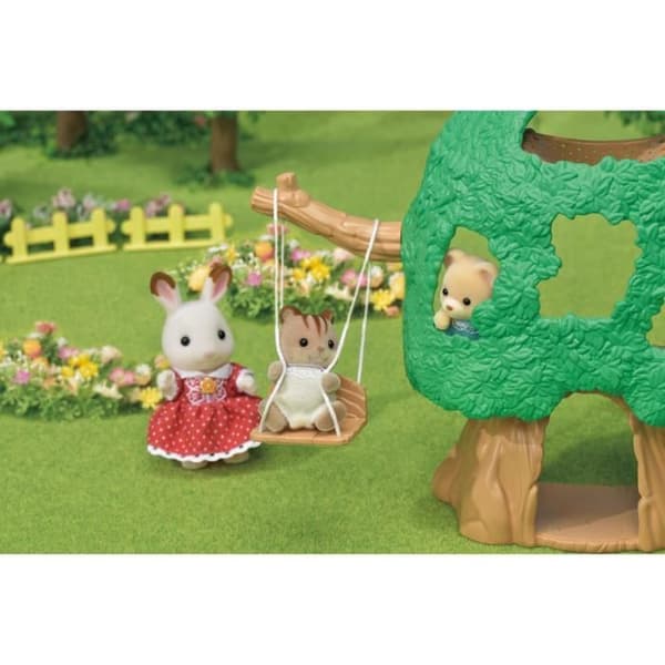 Miniatyrfigurer - SYLVANIAN FAMILIES - Bebishytten - Rutschkana, gunga, hängmatta