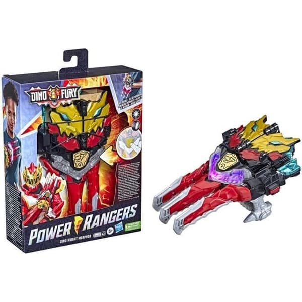 Power Rangers Dino Knight Morpher elektronisk leksak med ljud och ljus och Dino Knight-nyckel
