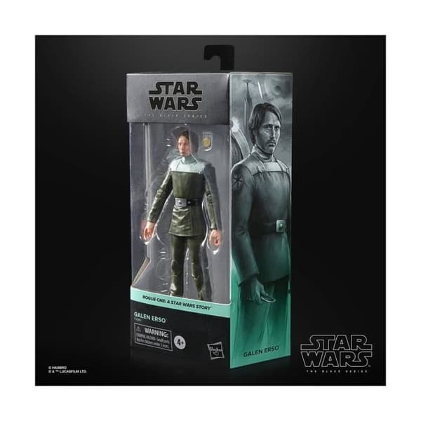 Figurin - HASBRO - Star Wars Rogue One Black Series - Galen Erso - Svart - 15 cm