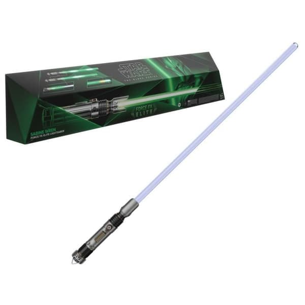 Sabine Wrens elektroniska ljussabel, Force FX Elite, med LED och förstklassiga ljudeffekter, från 14 år, Star Wars The Black Series