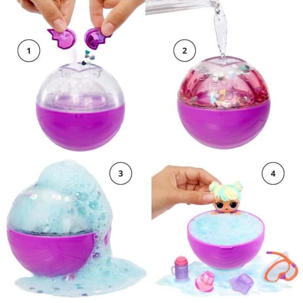 L.O.L. docka Surprise Bubble Surprise med tillbehör - Random - Vit - Blandat - Från 4 år och uppåt