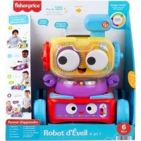 Fisher-Price - Jo the Robot 4 in 1 - Tidig inlärning - Från 6 månader HCK38