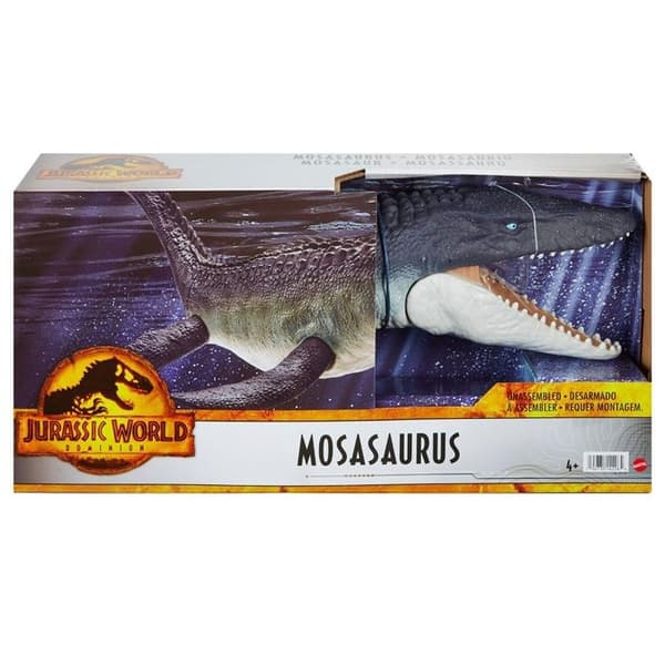 Figur - Mattel - Jurassic World : Le Monde d'après - Mosasaurus - Blandad - Vuxen - Vit