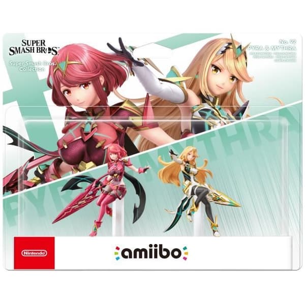Amiibo Figur - Pyra och Mythra N°92 • Super Smash Bros. Collection