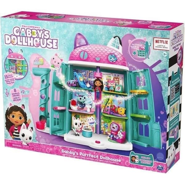 Gabby's Dollhouse Purrfect Dollhouse with 2 Toy Figures dockhus