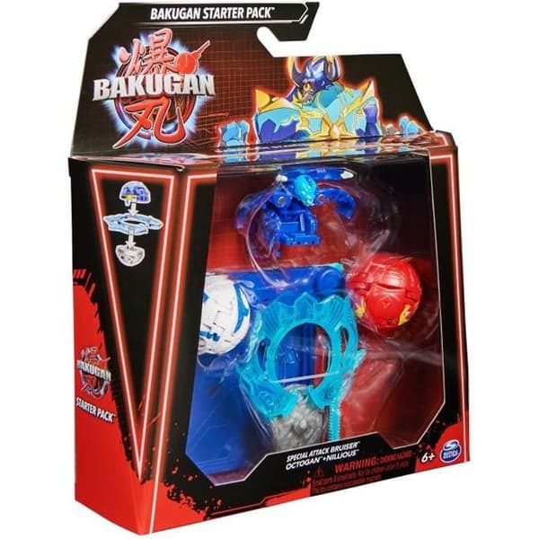 Bakugan Starter Pack - BAKUGAN - 2 Bakugan + 1 Bakugan Special Attack - Röd