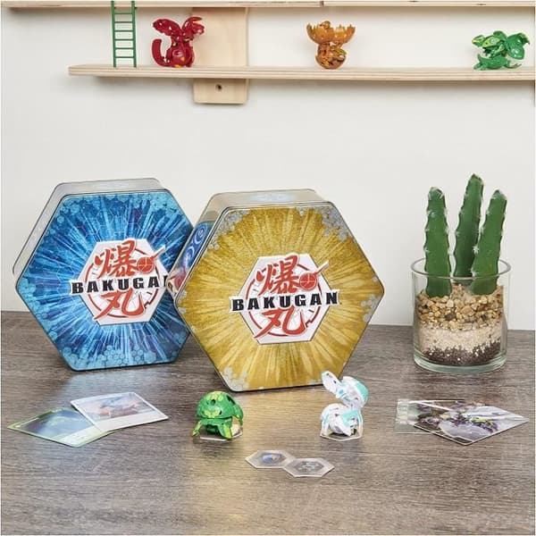 BAKUGAN - Box med 2 Bakugan mystery Baku-Tin Säsong 3 - Samlarfigurer